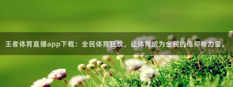 王者体育直播app下载：全民体育狂欢，让体育成为全民的信仰与力量。