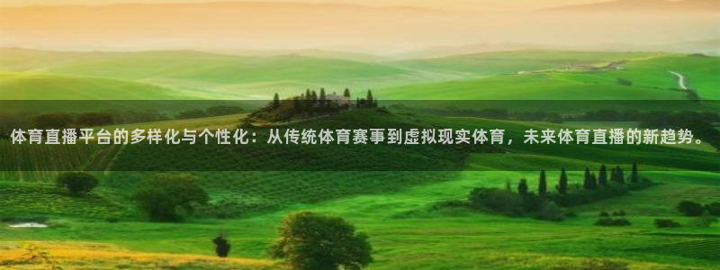体育直播平台的多样化与个性化：从传统体育赛事到虚拟现实体育，未来体育直播的新趋势。