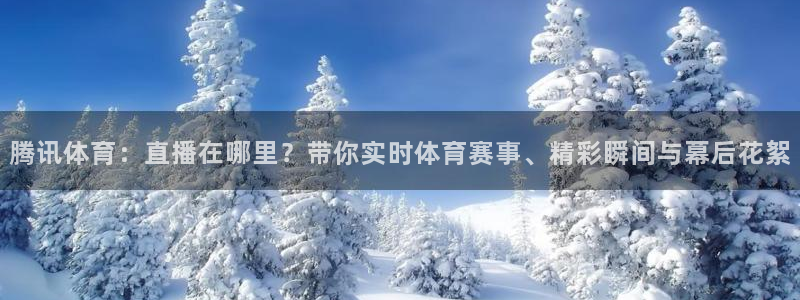 腾讯体育：直播在哪里？带你实时体育赛事、精彩瞬间与幕后花絮
